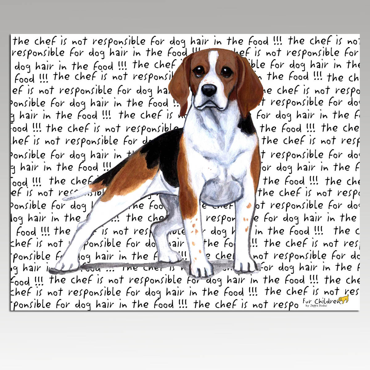 Beagle Message Cutting Board - Rectangular