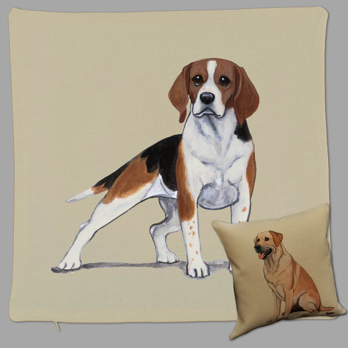 Zeppa Studios Beagle Throw Pillow