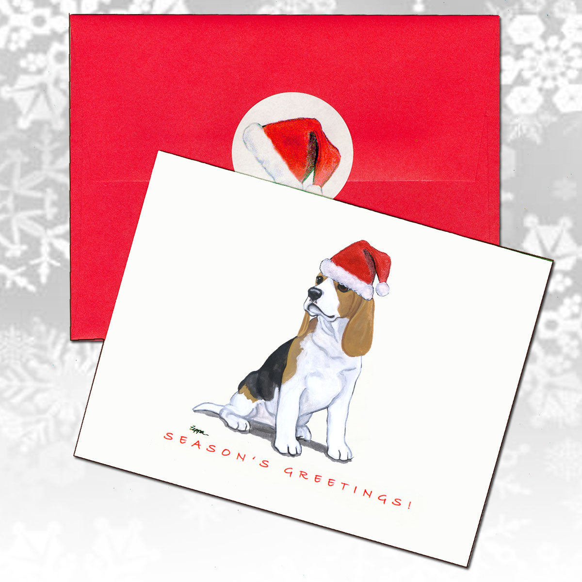 Beagle Puppy Christmas Cards