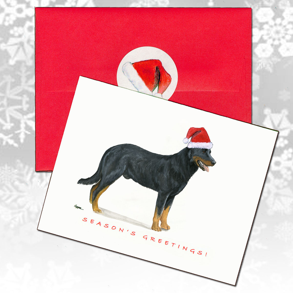 Beauceron Christmas Cards