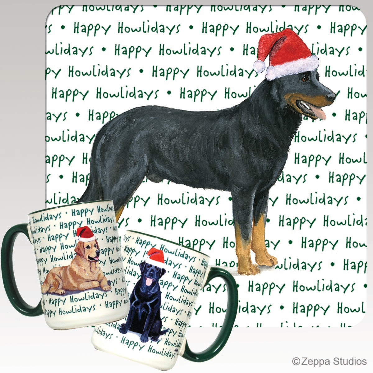 Beauceron Christmas Mugs