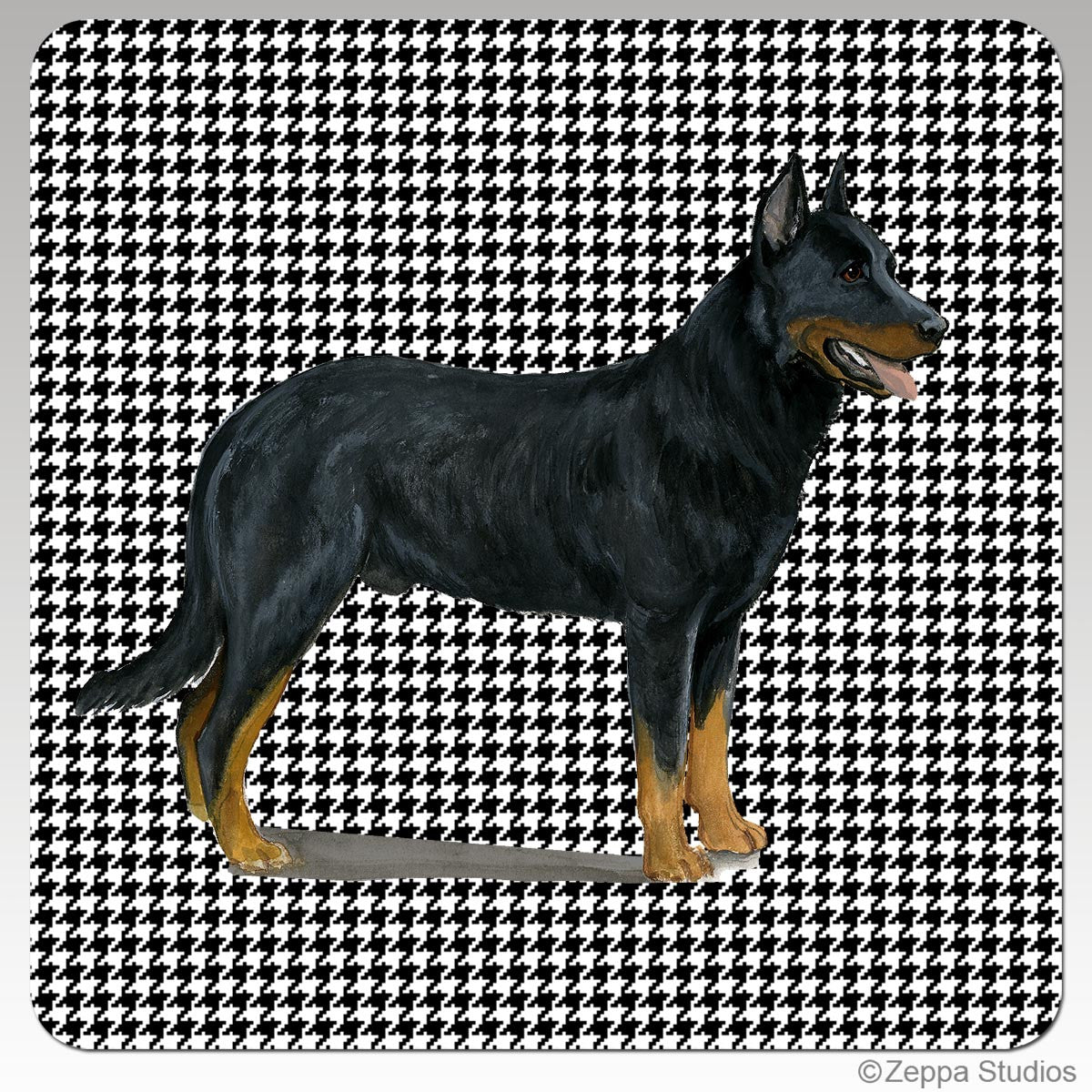 Beauceron Collie Houndzstooth Coasters