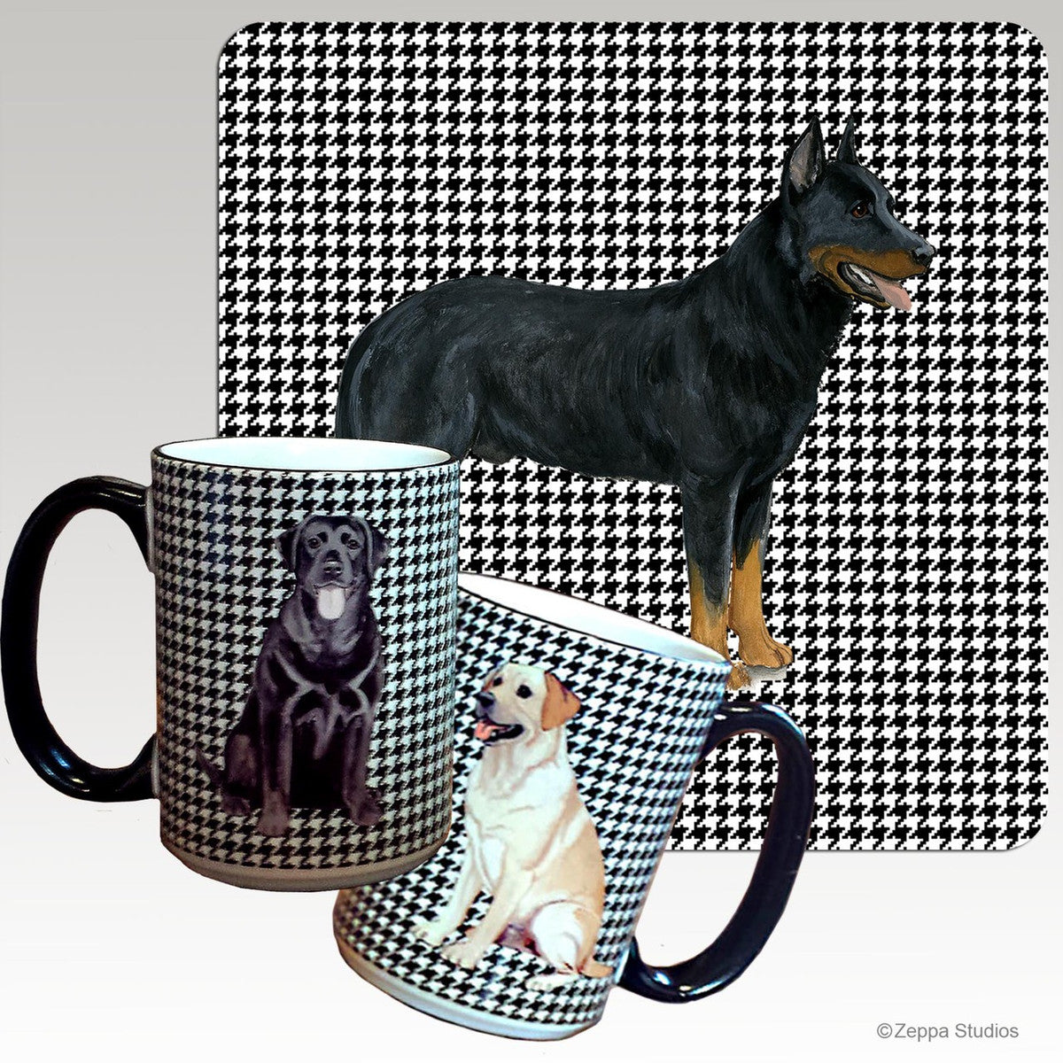 Beauceron Collie Houndzstooth Mug