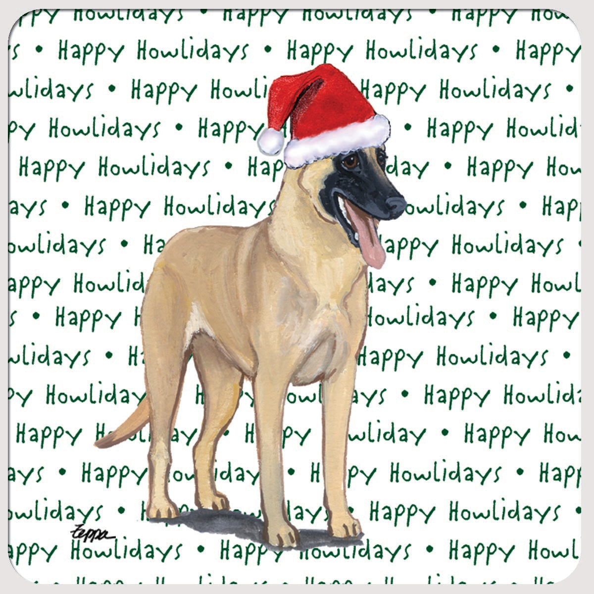 Belgian Malinois Christmas Coasters