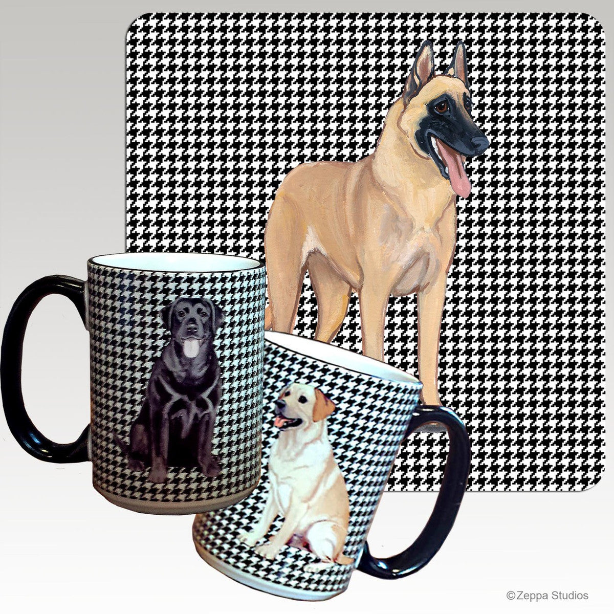 Belgian Malinois Houndzstooth Mug