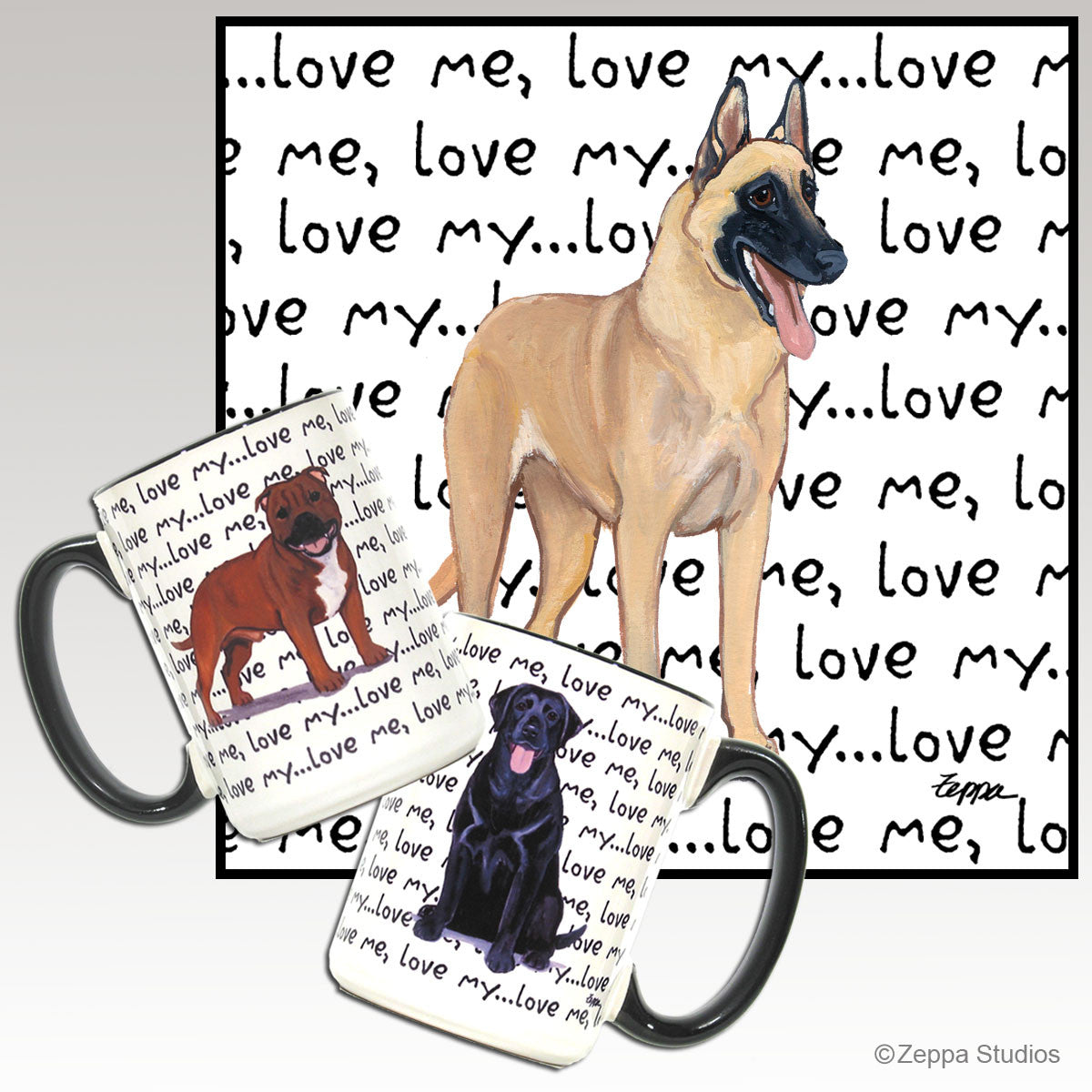 Belgian Malinois Love Me Mug – Zeppa Studios