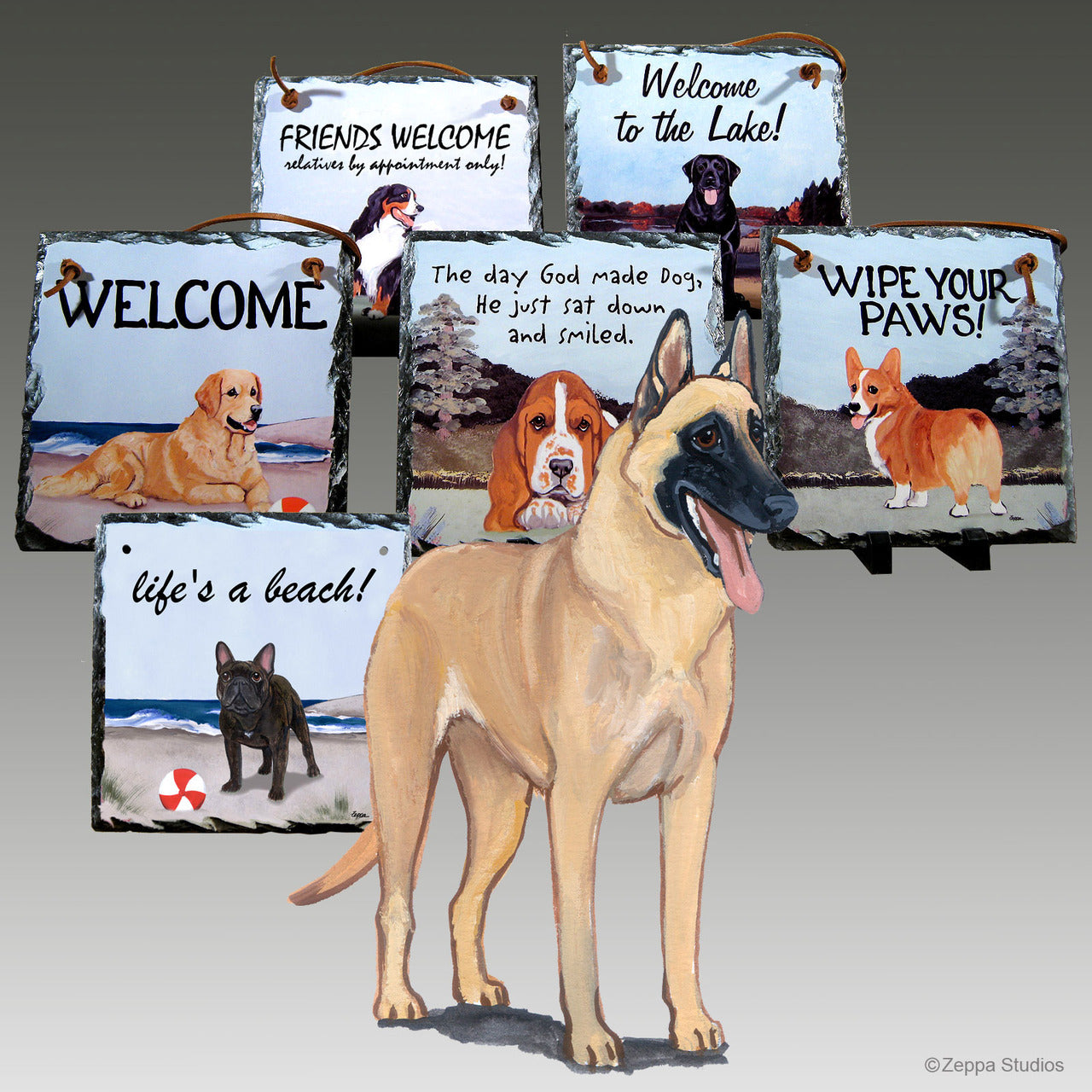 Belgian Malinois Slate Signs