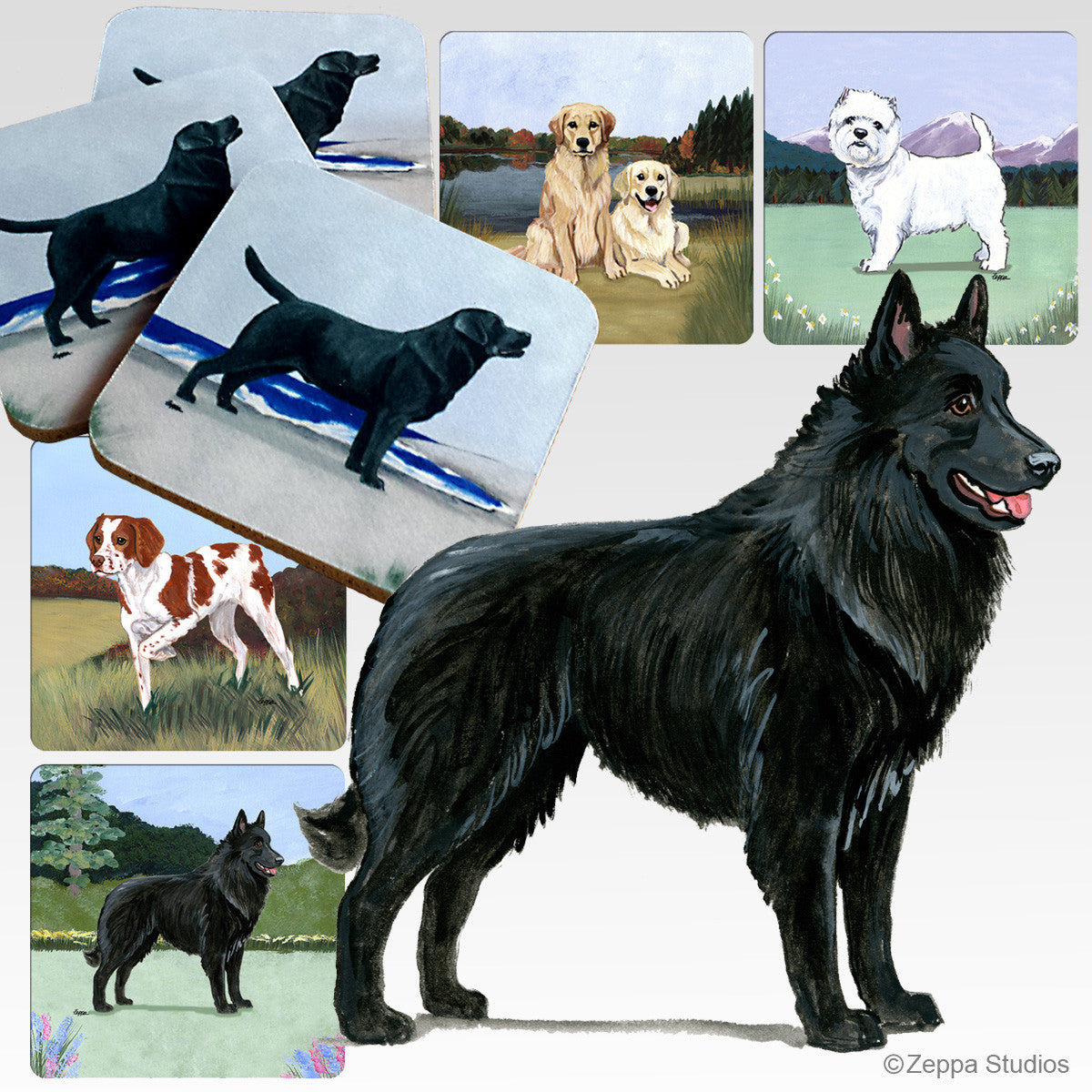 Belgian Shepherd Scenic Coasters