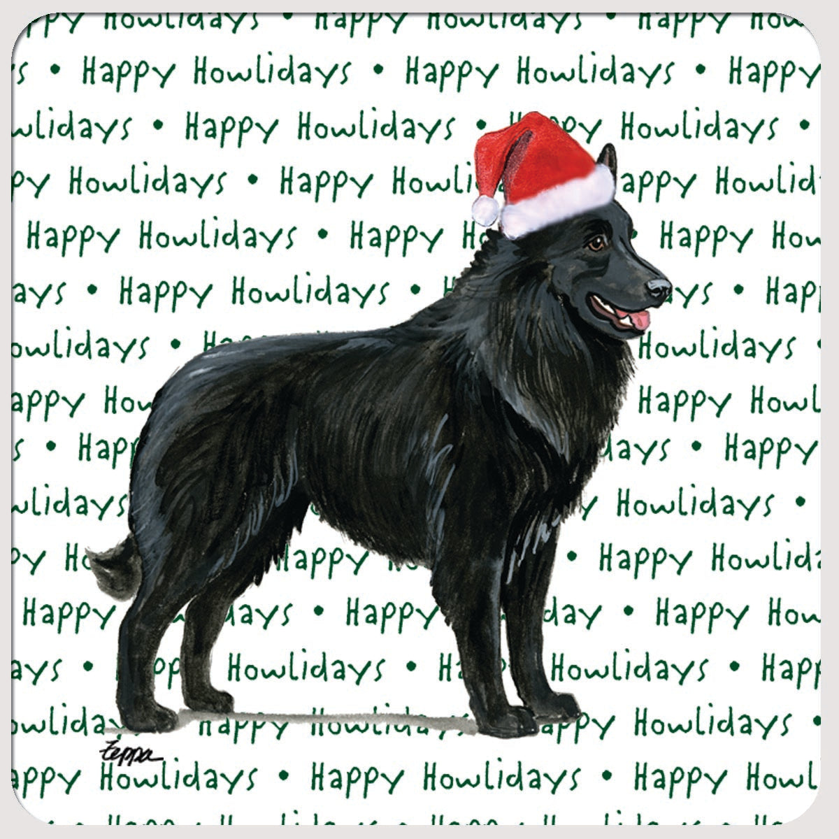 Belgian Shepherd Christmas Coasters