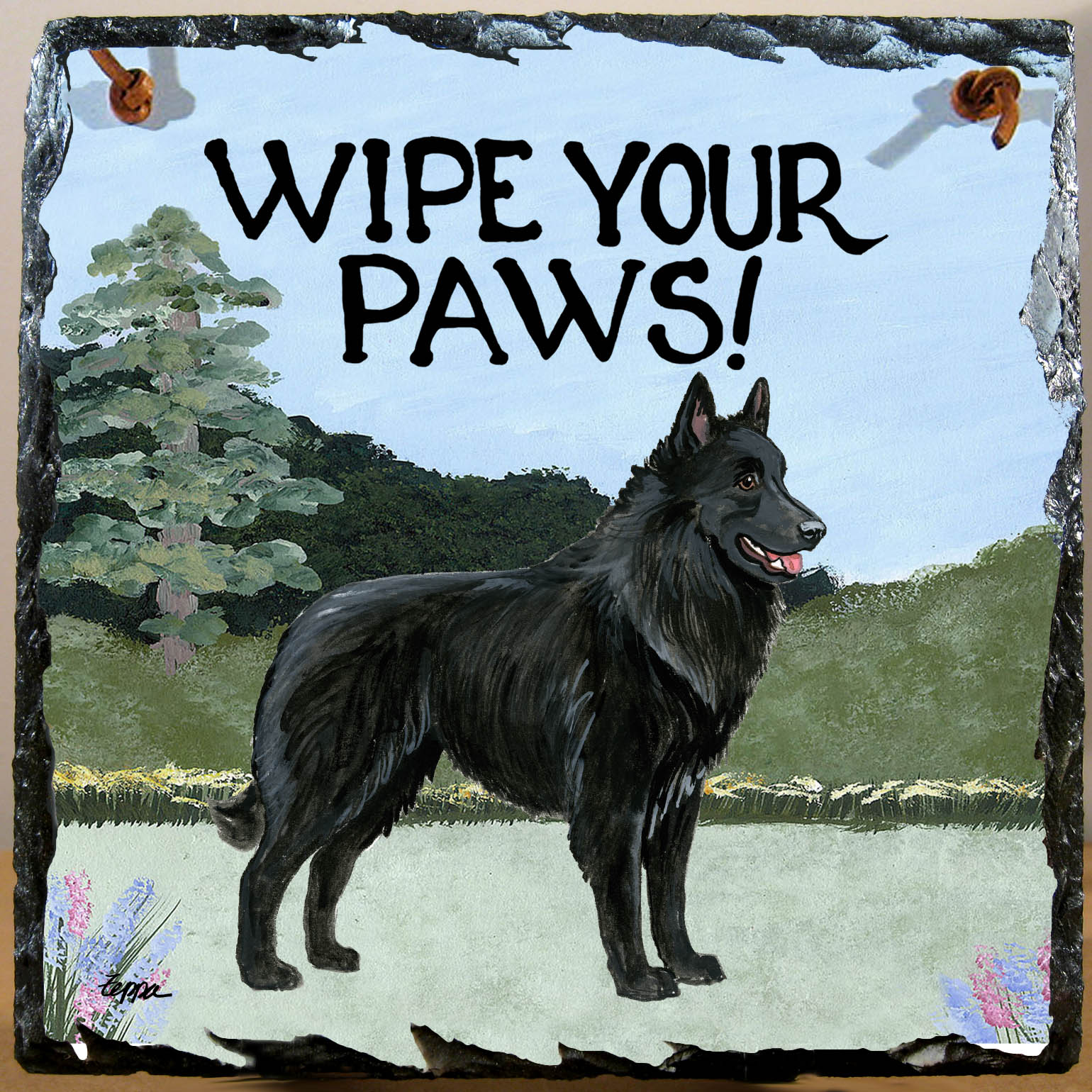 Belgian Shepherd Slate Signs