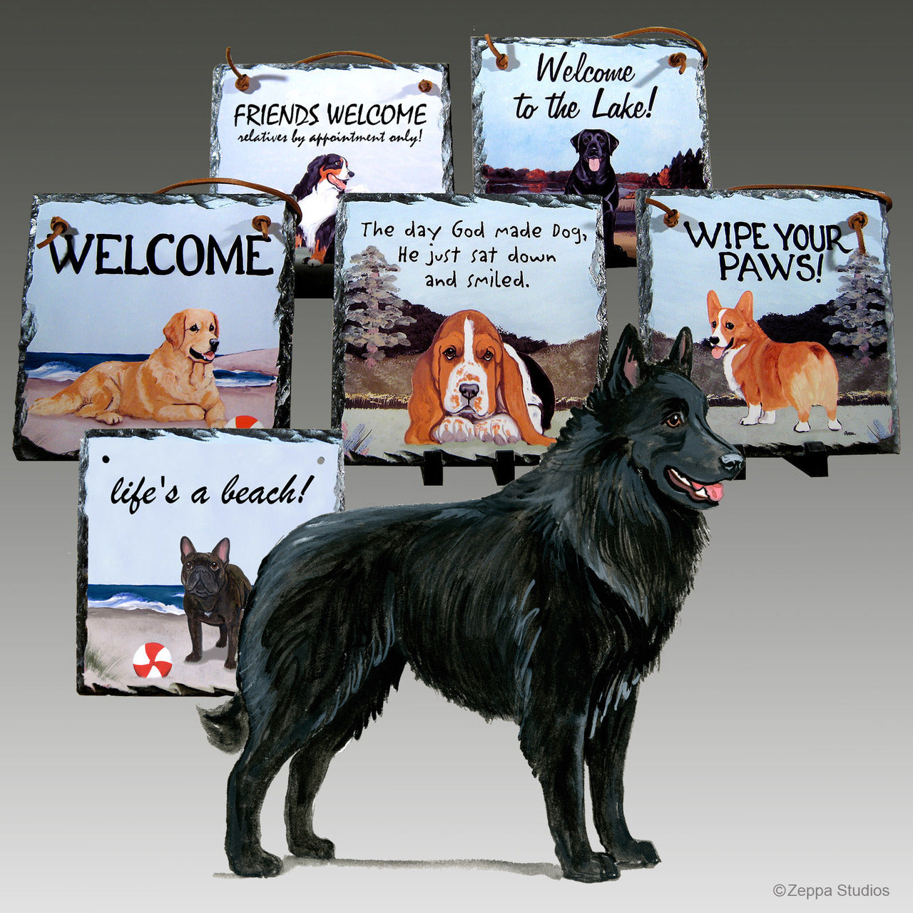 Belgian Shepherd Slate Signs
