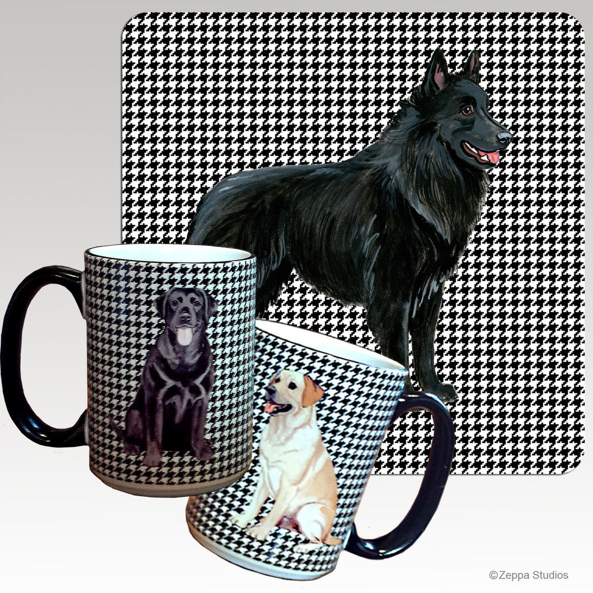 Belgian Shepherd Houndzstooth Mug