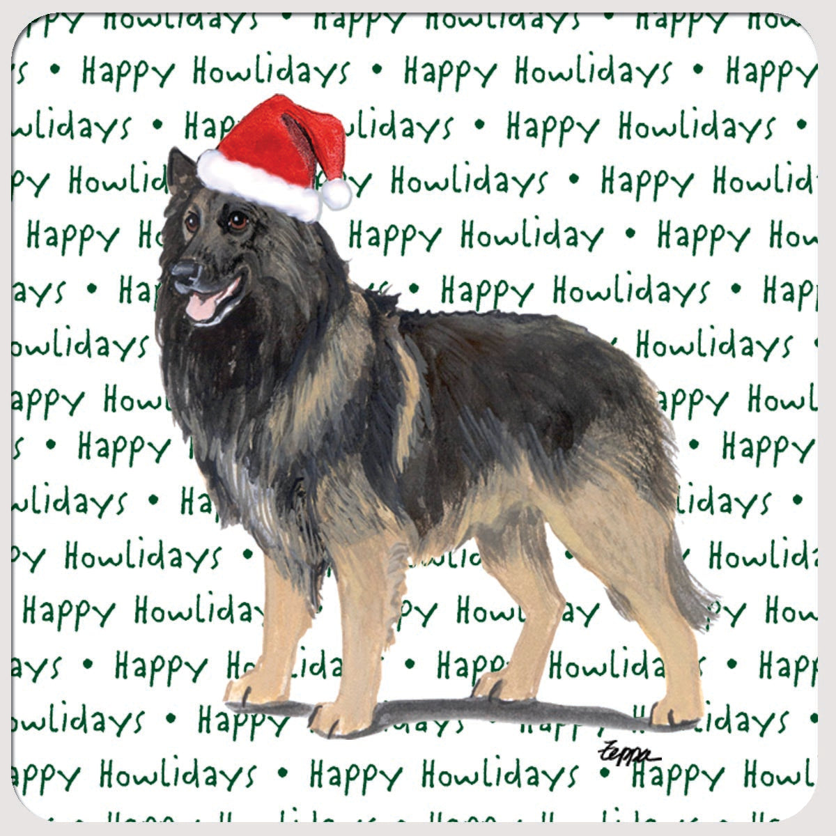 Belgian Tervuren Christmas Coasters