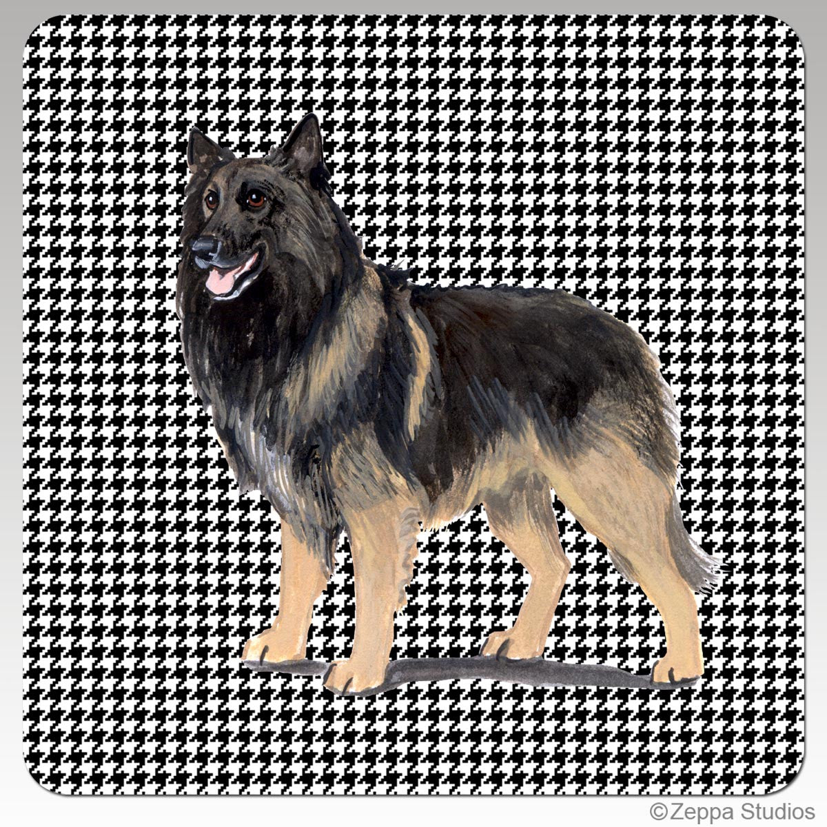 Belgian Tervuren Houndzstooth Coasters