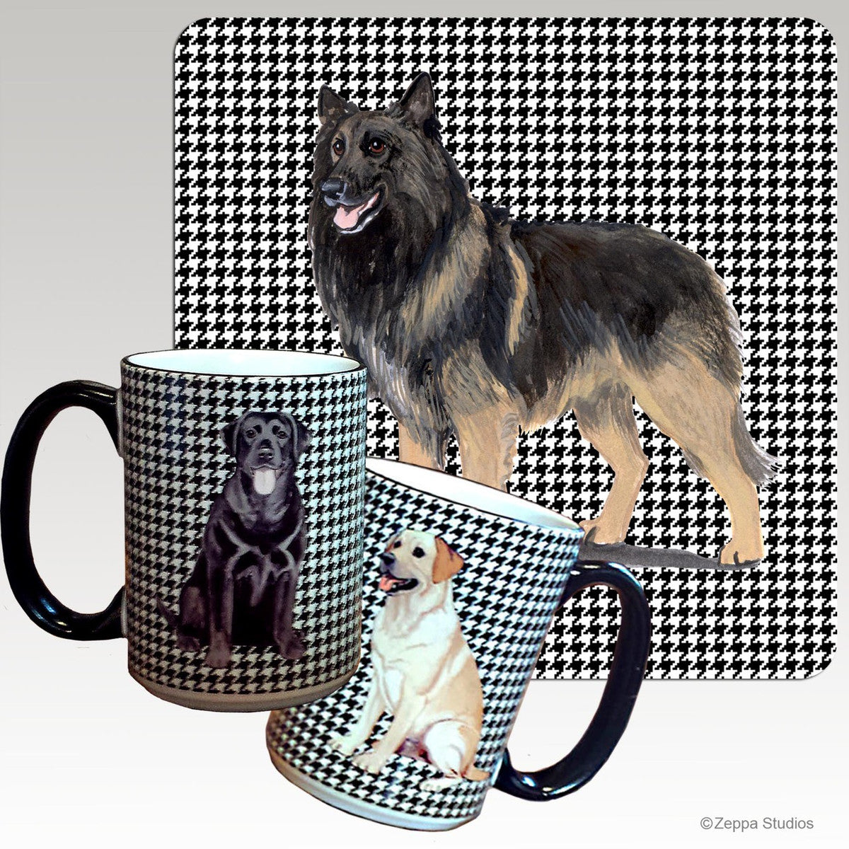 Belgian Tervuren Houndzstooth Mug