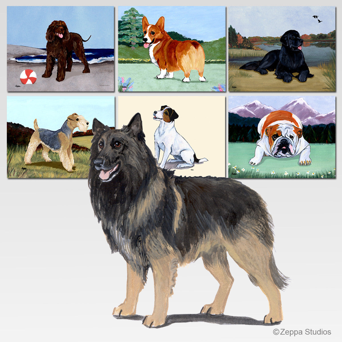 Belgian Tervuren Scenic Mouse Pad