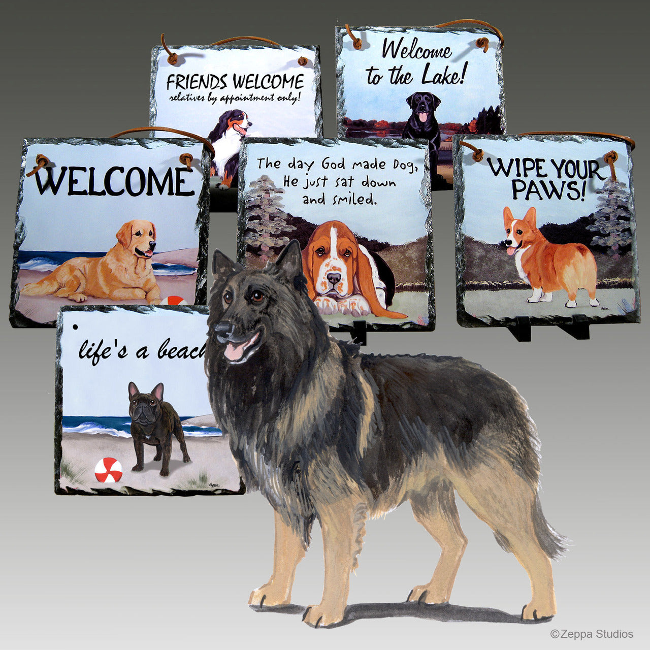 Belgian Tervuren Slate Signs