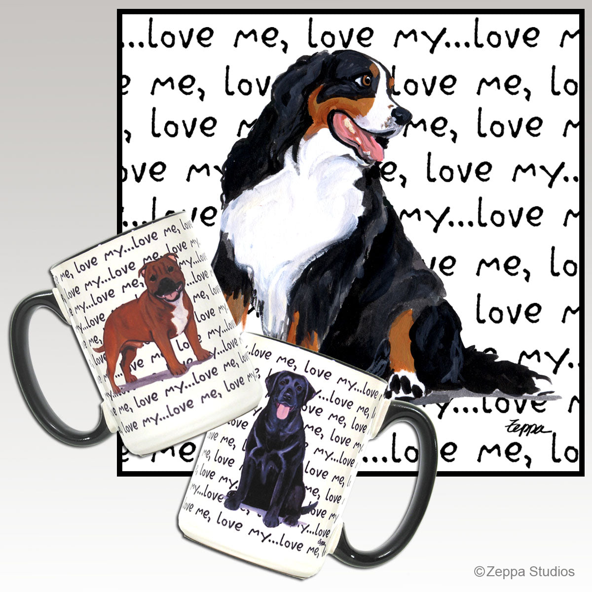 Bernese Mountain Dog Love Me Mug