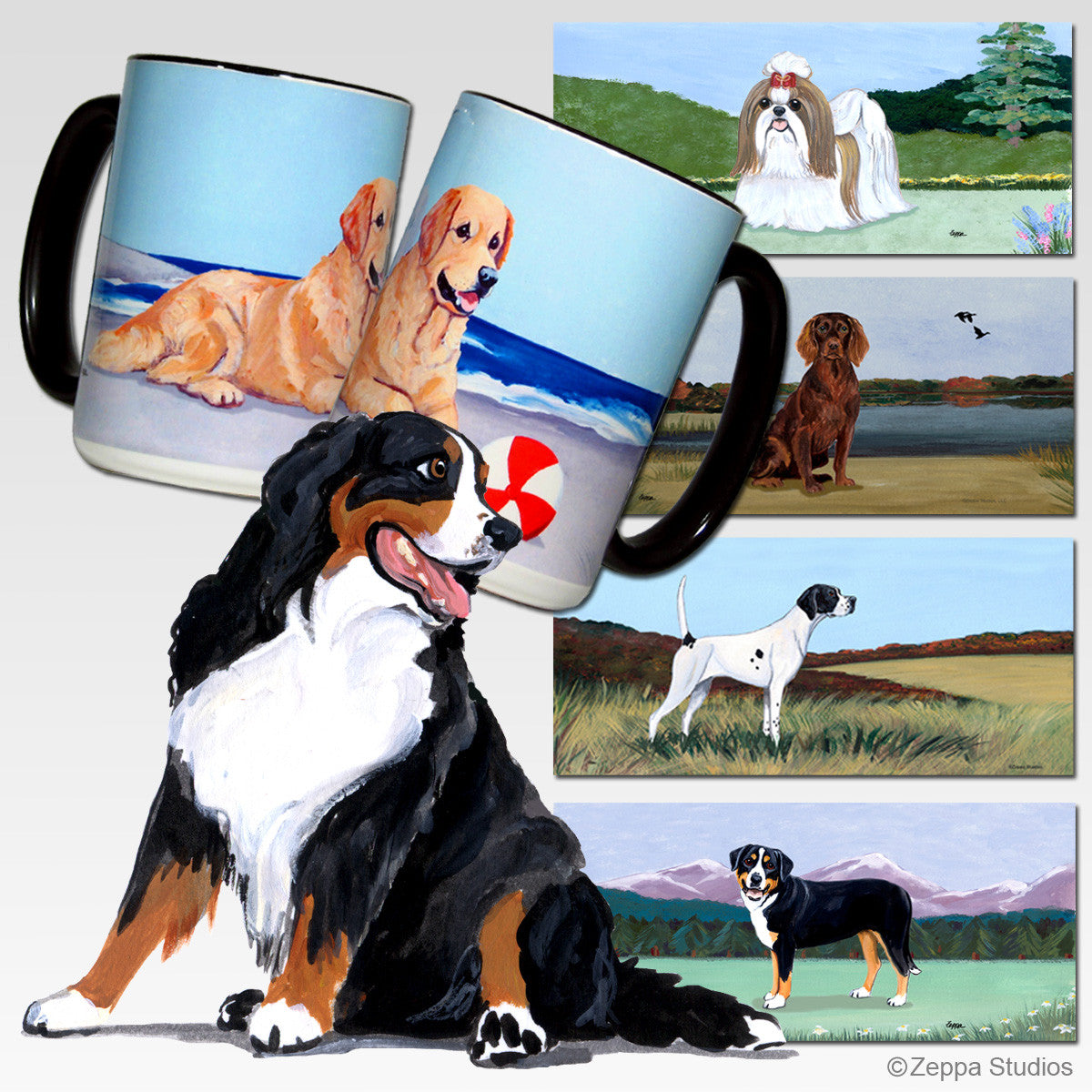 Bernese Mountain Dog Cutting Board