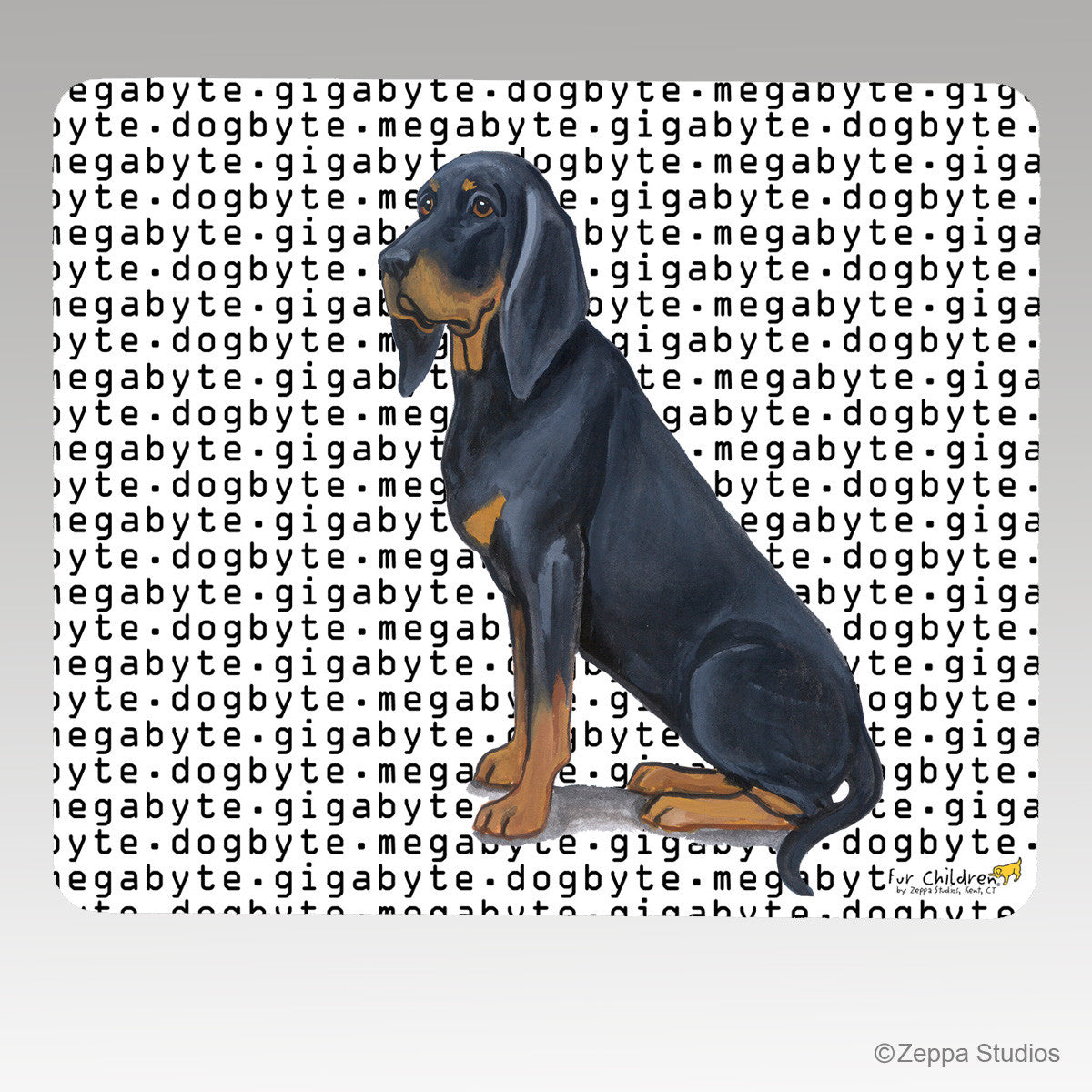 Black N Tan Coonhound Terrier Mouse Pad