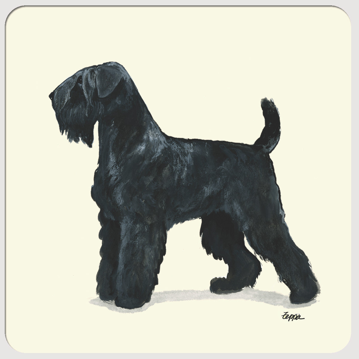 Black Russian Terrier Coasters