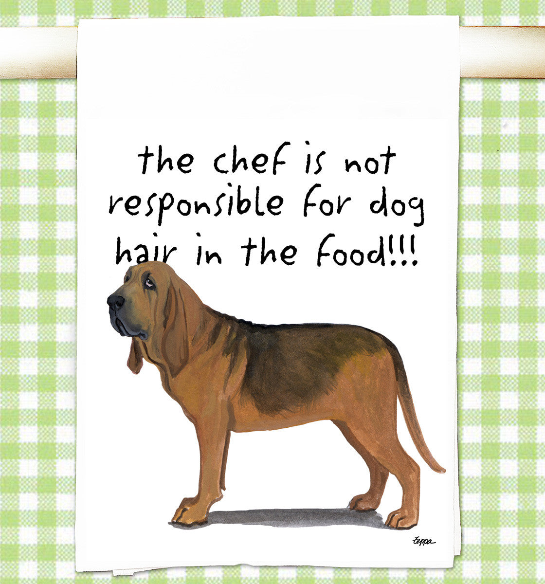 Bloodhound Flour Sack Kitchen Towel