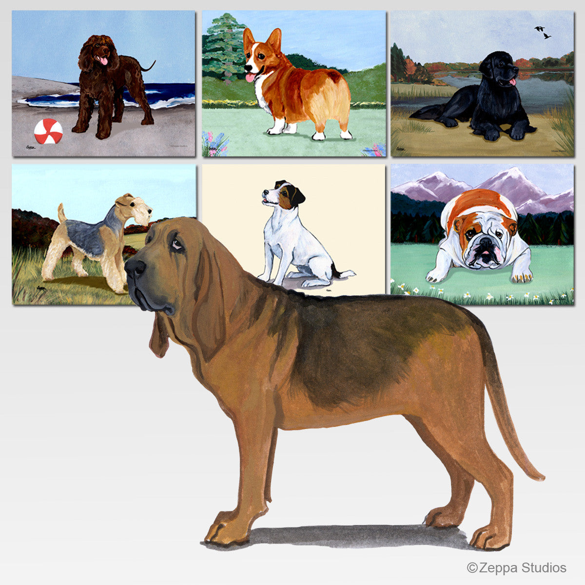 Bloodhound Scenic Mouse Pad