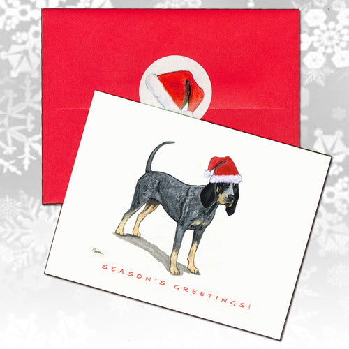 Bluetick Coonhound Christmas Cards