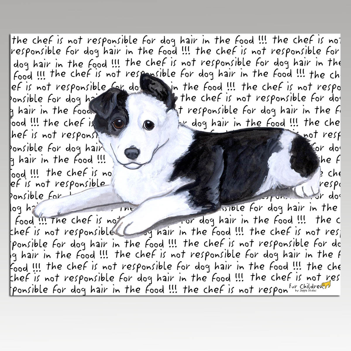 Border Collie Puppy Cutting Board