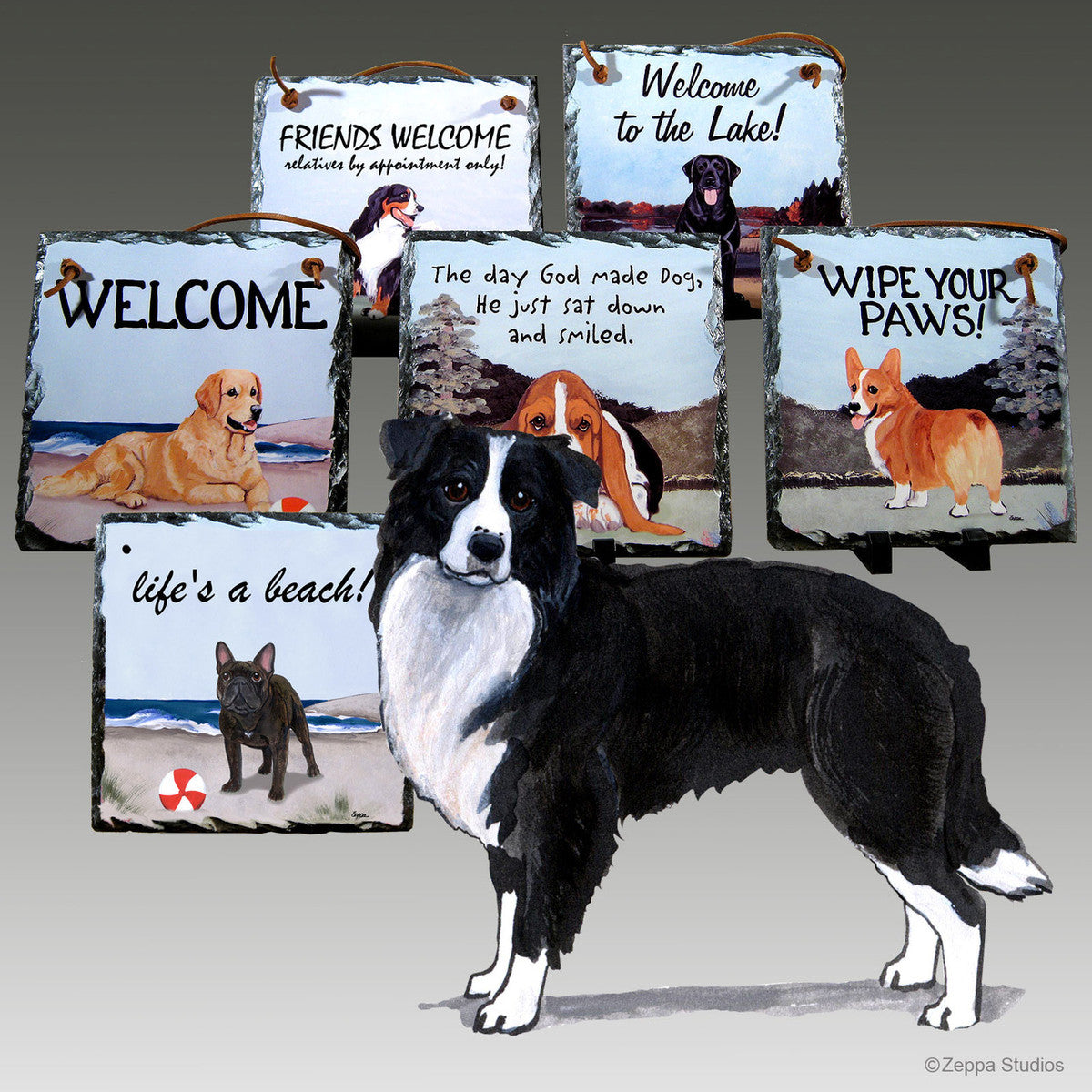 Border CollieSlate Signs