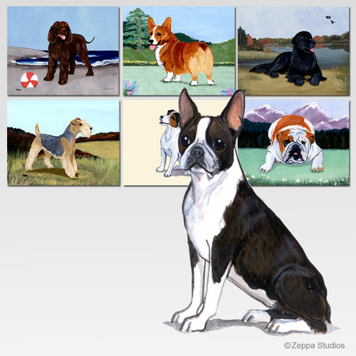 Boston Terrier Scenic Mouse Pad