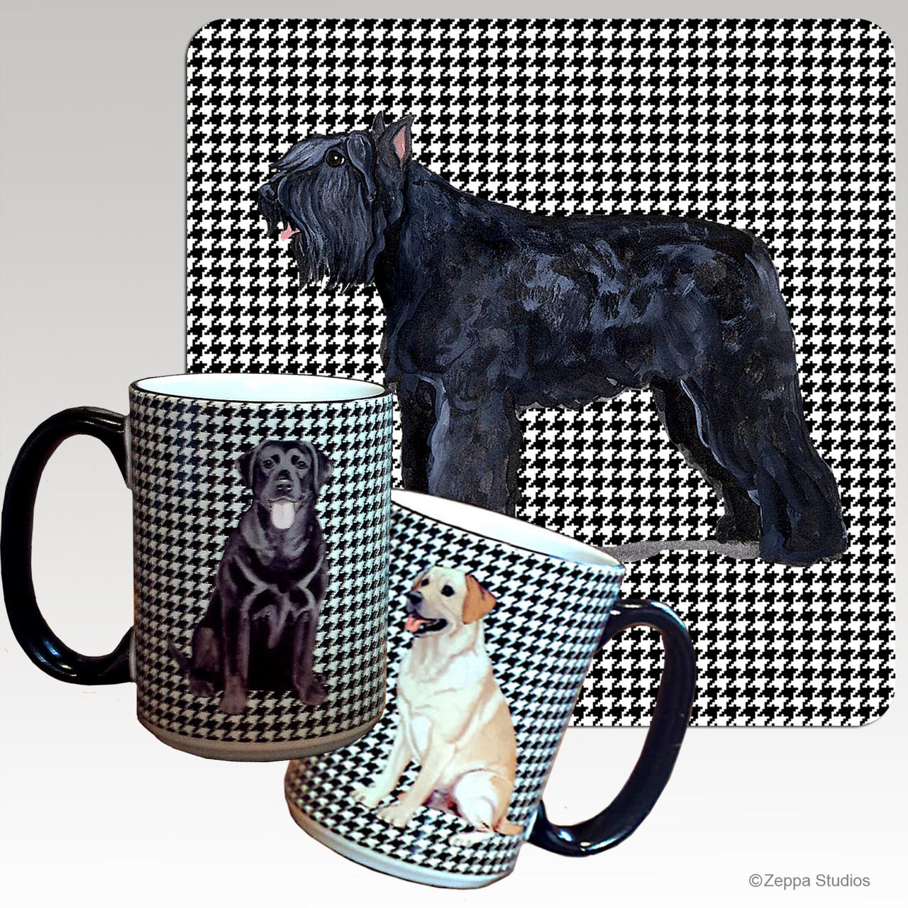 Bouvier Houndzstooth Mug