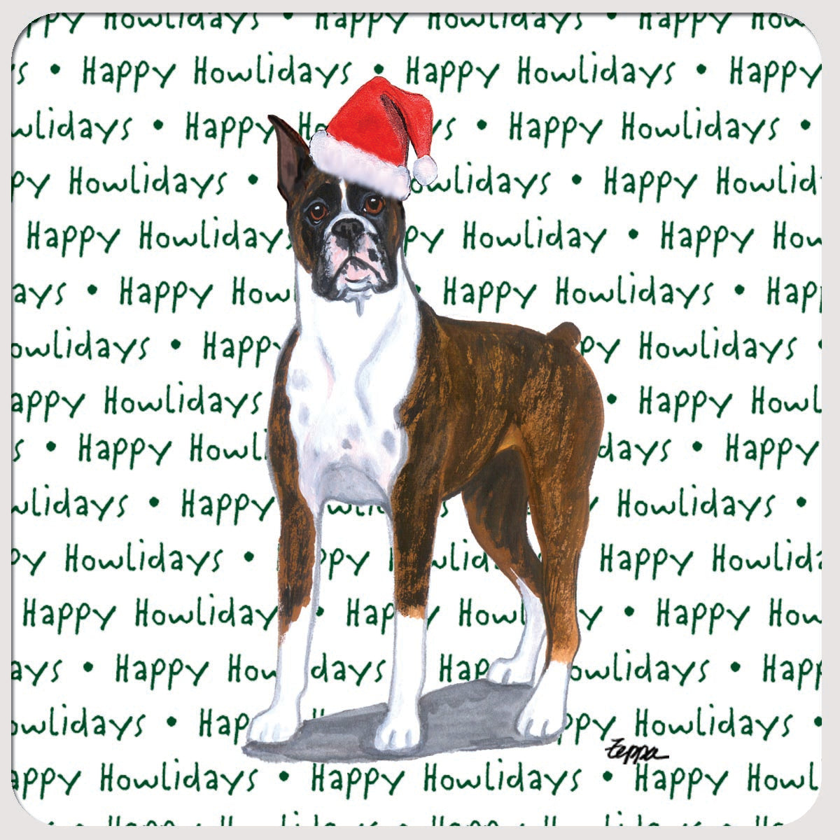 Boxer Christmas Coasters