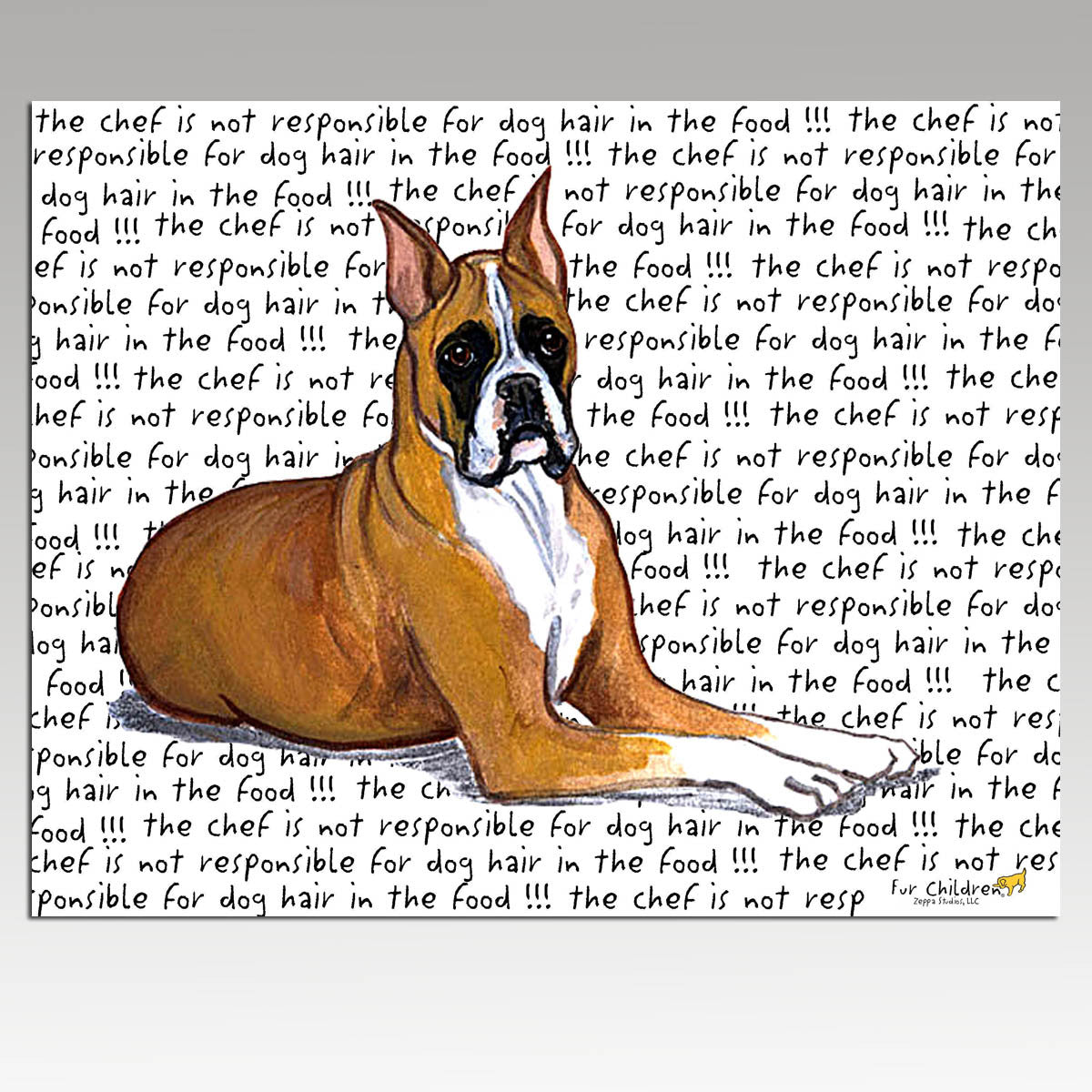 Boxer Message Cutting Board - Rectangular