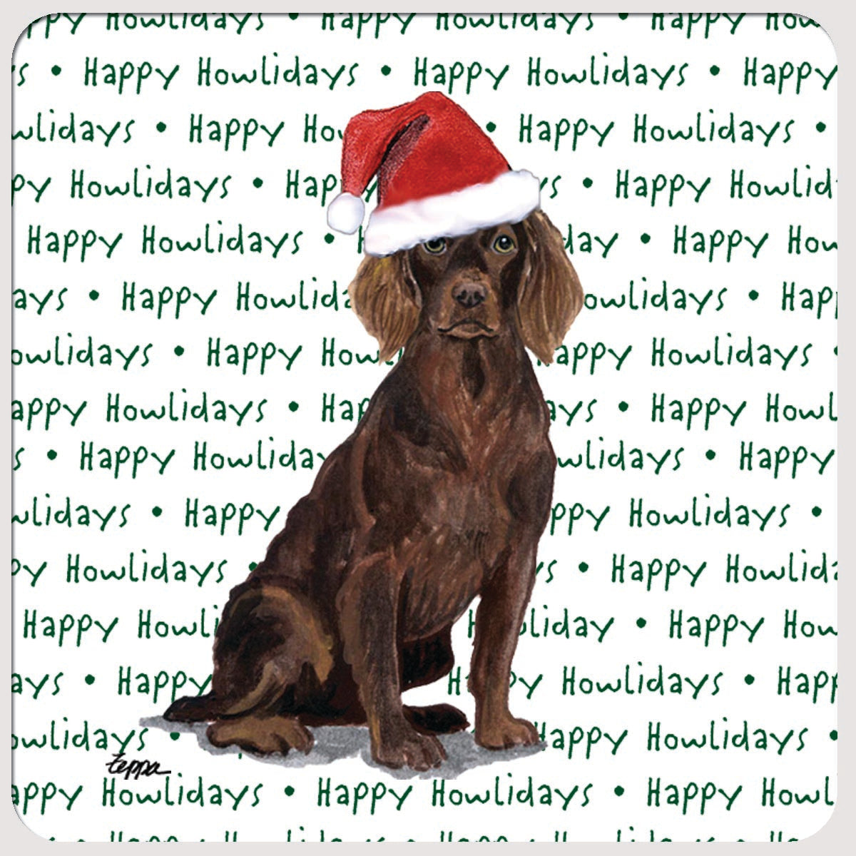 Boykin Spaniel Christmas Coasters