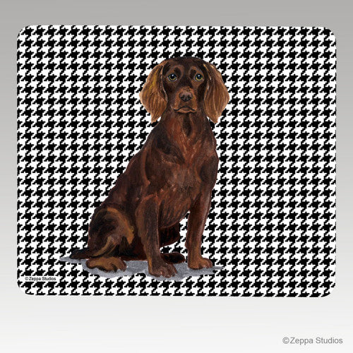 Boykin Spaniel Houndstooth Mouse Pad
