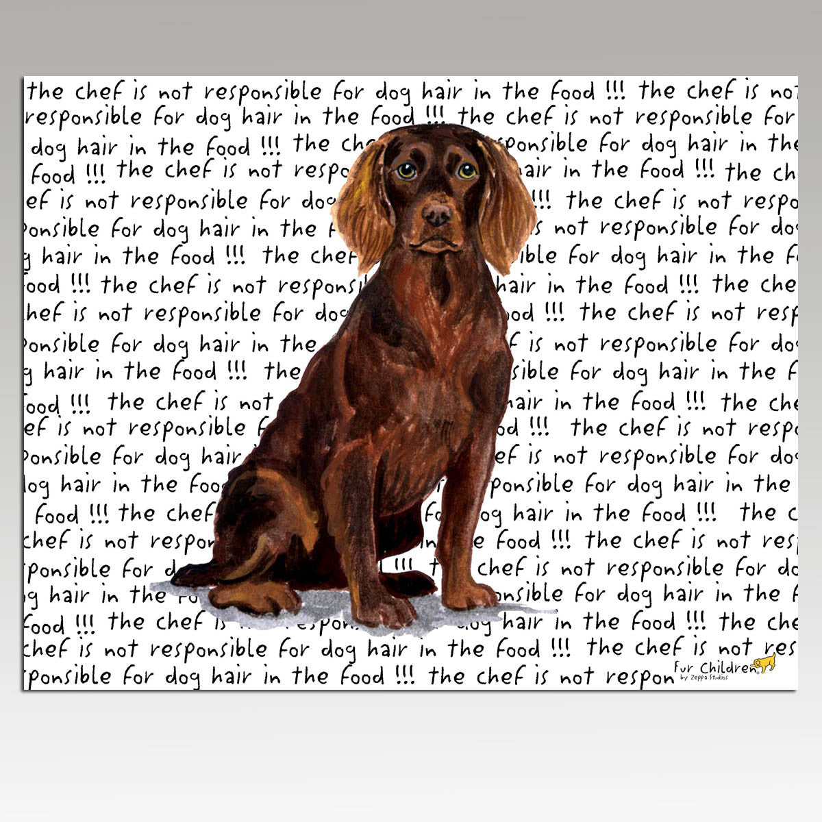 Boykin Spaniel Message Cutting Board - Rectangular