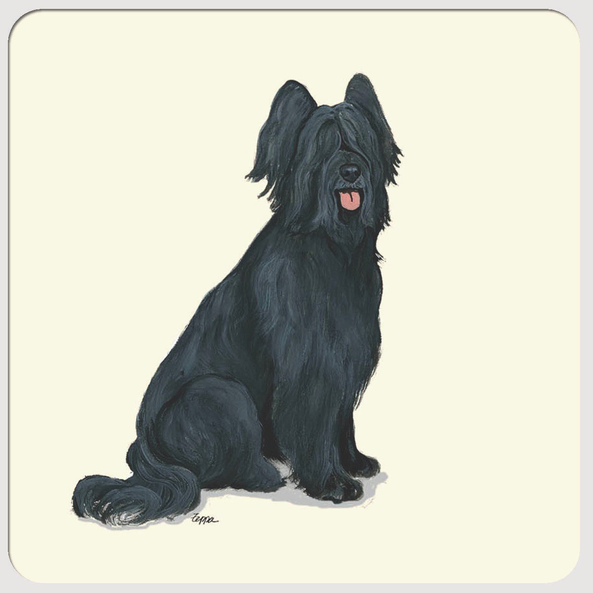 Black Briard Coasters