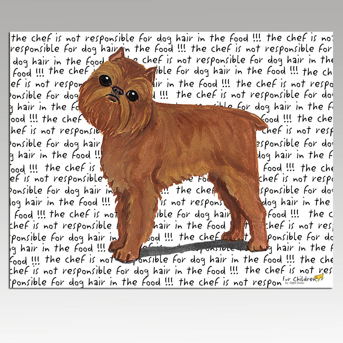 Brussels Griffon Message Cutting Board - Rectangular