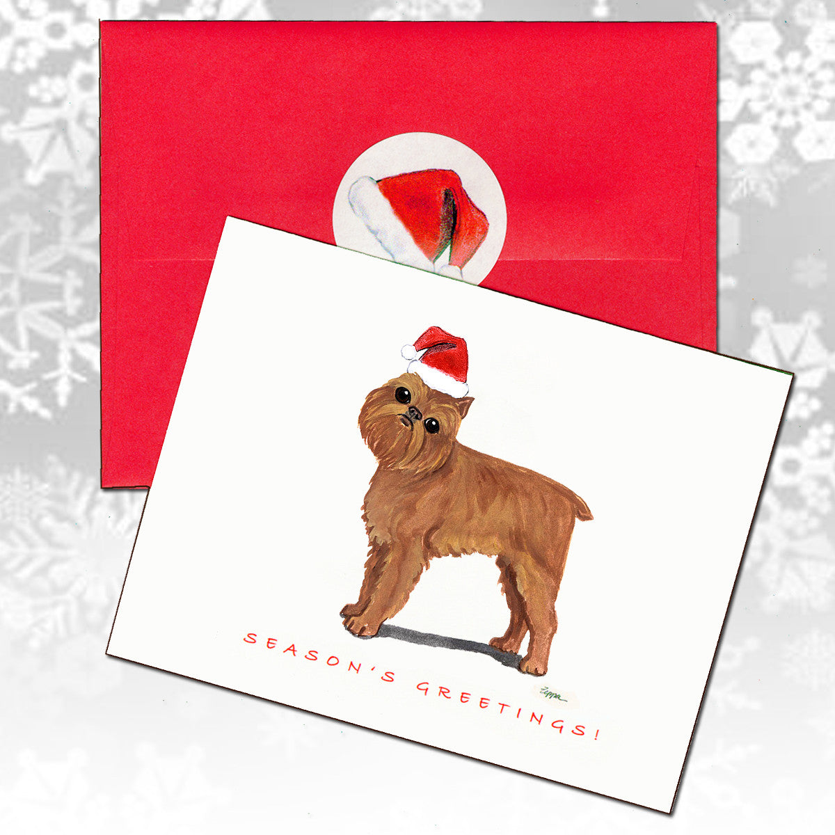 Brussels Griffon Christmas Cards