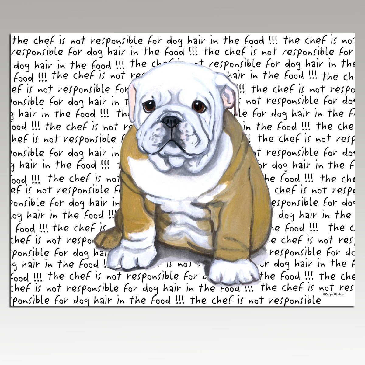 Bulldog Puppy Cutting Board