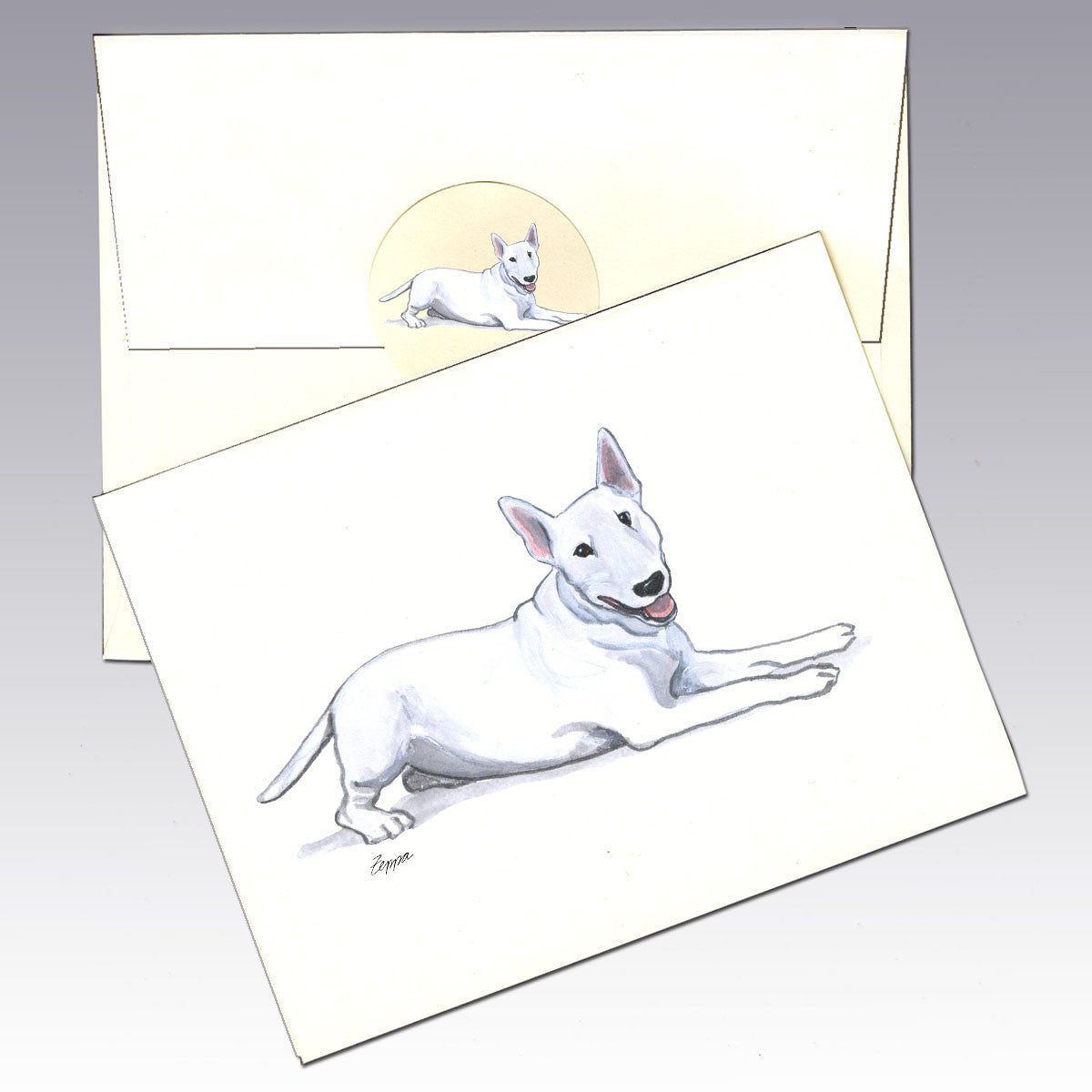 Bull Terrier Note Cards