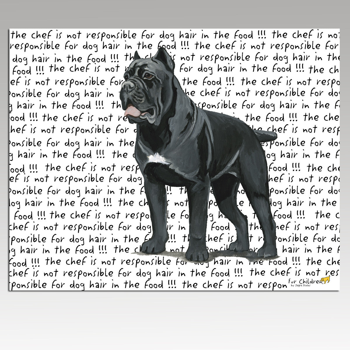 Cane Corso Message Cutting Board - Rectangular