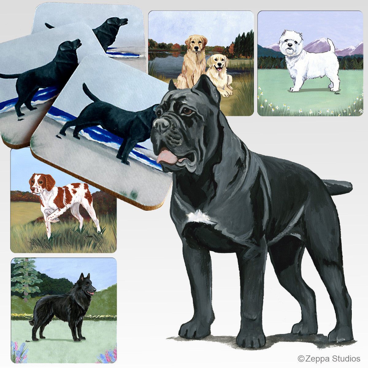 Cane Corso Scenic Coasters