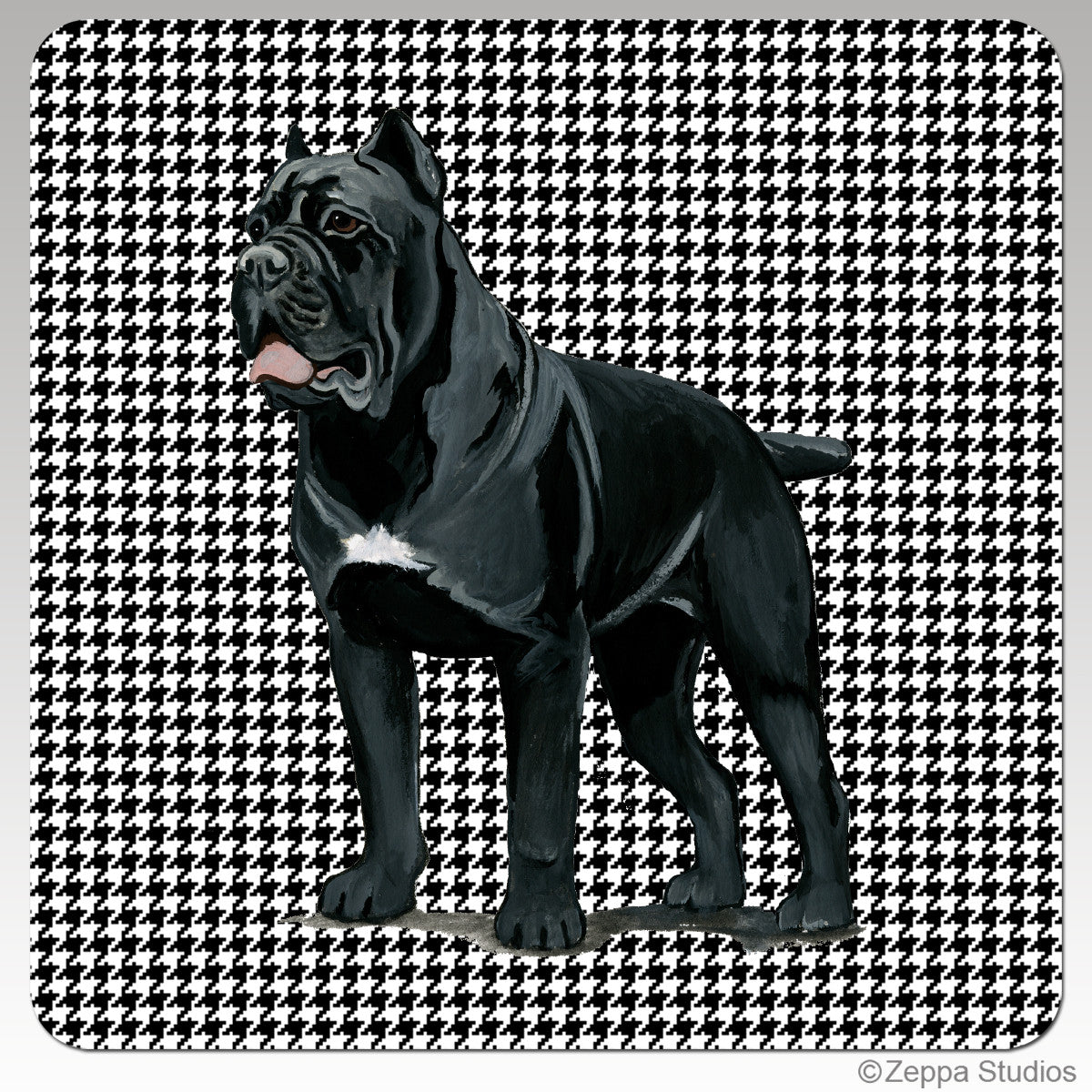 Cane Corso Houndzstooth Coasters