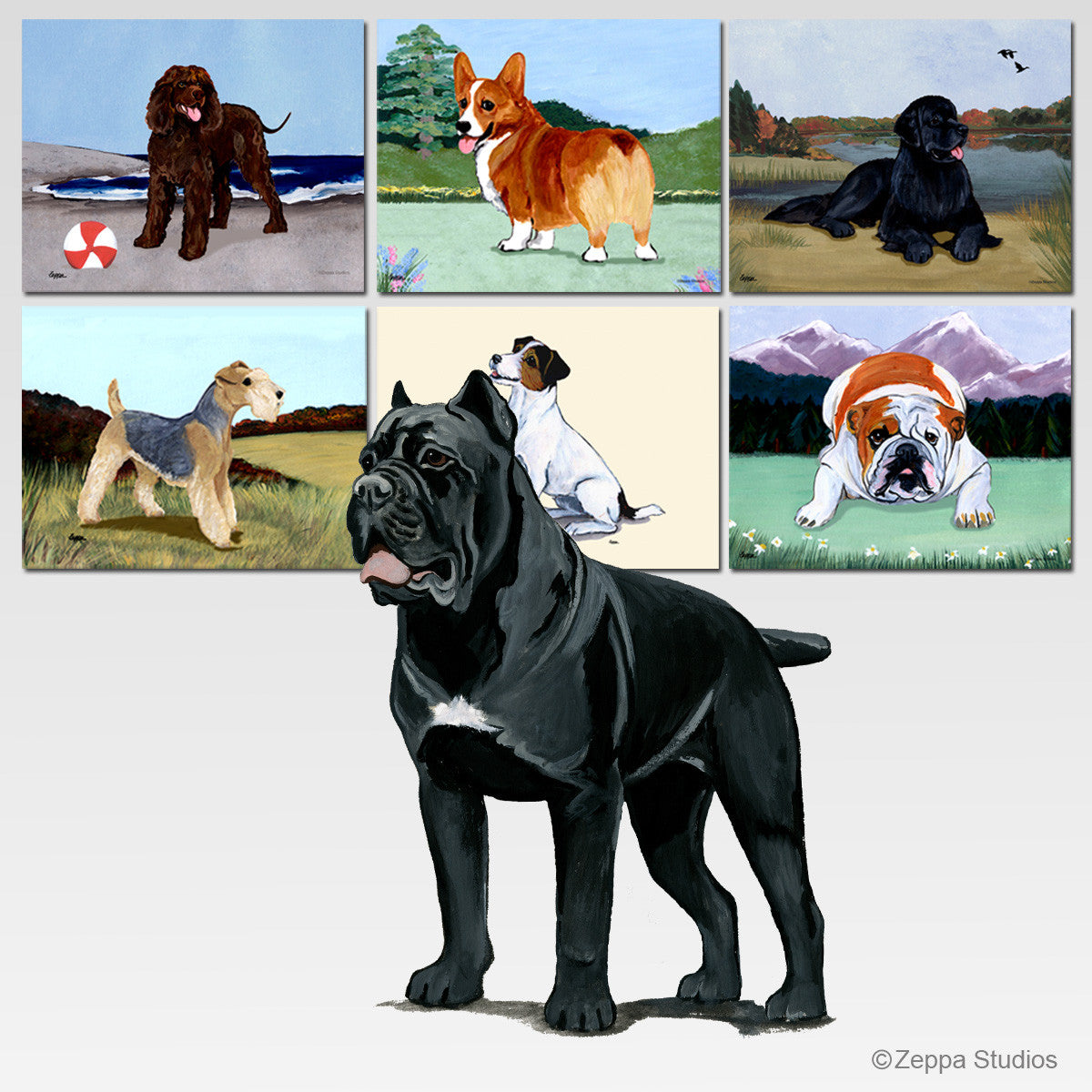 Cane Corso Scenic Cutting Board - Rectangular