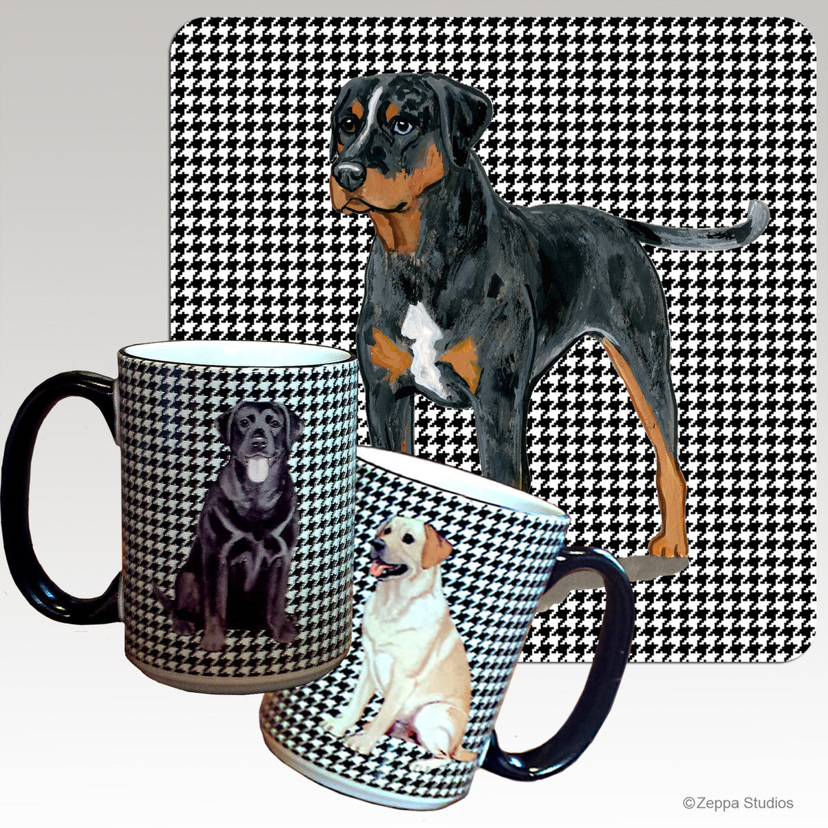 Catahoula Leopard Dog Houndzstooth Mug