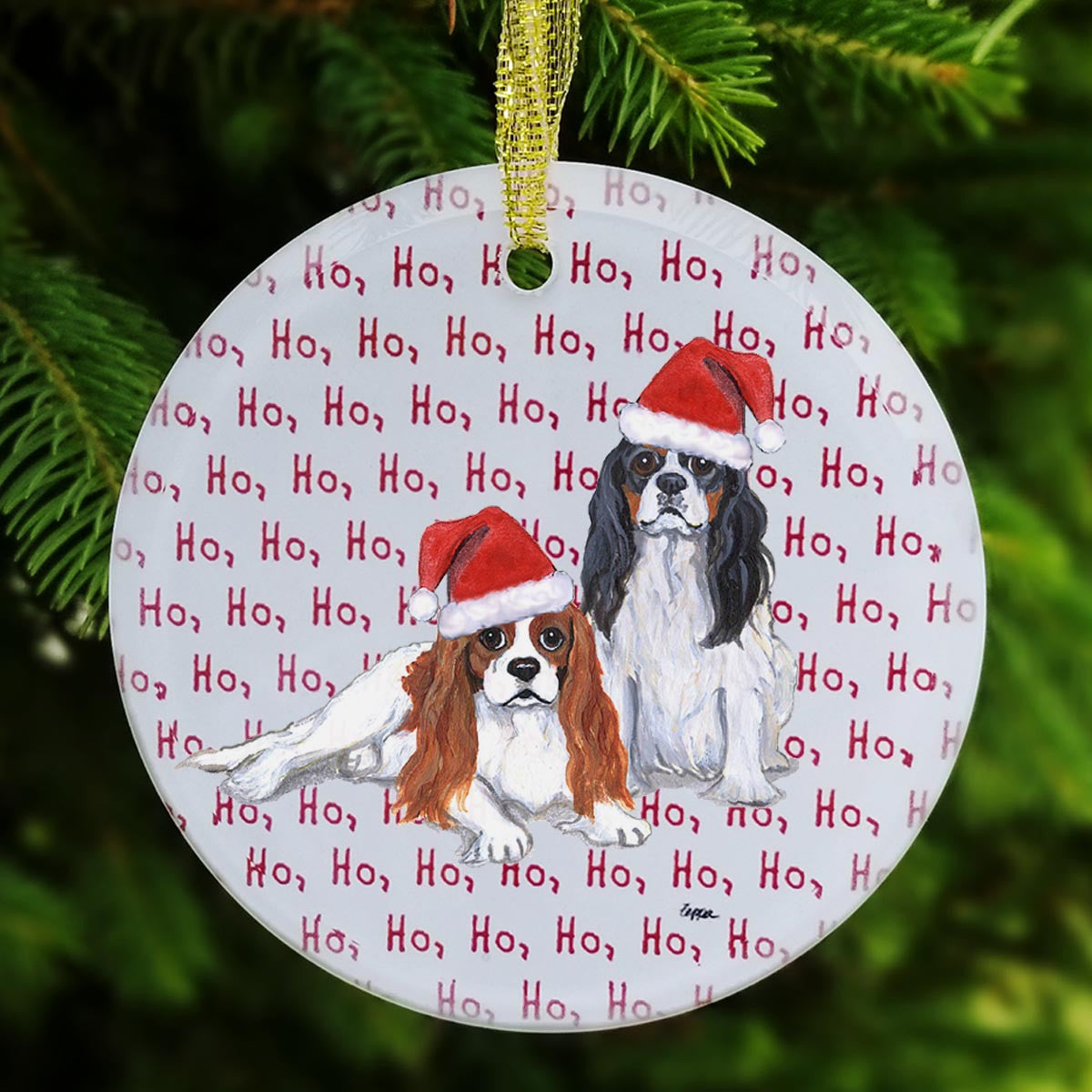 Cavalier King Charles Spaniel Christmas Ornament