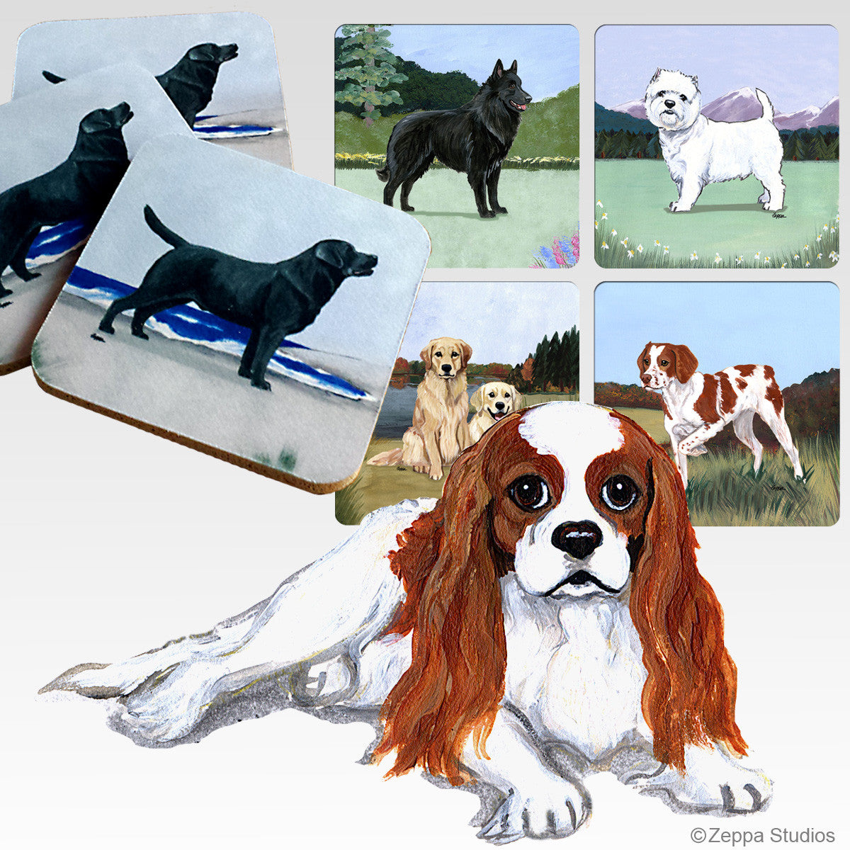 Cavalier King Charles Scenic Coasters