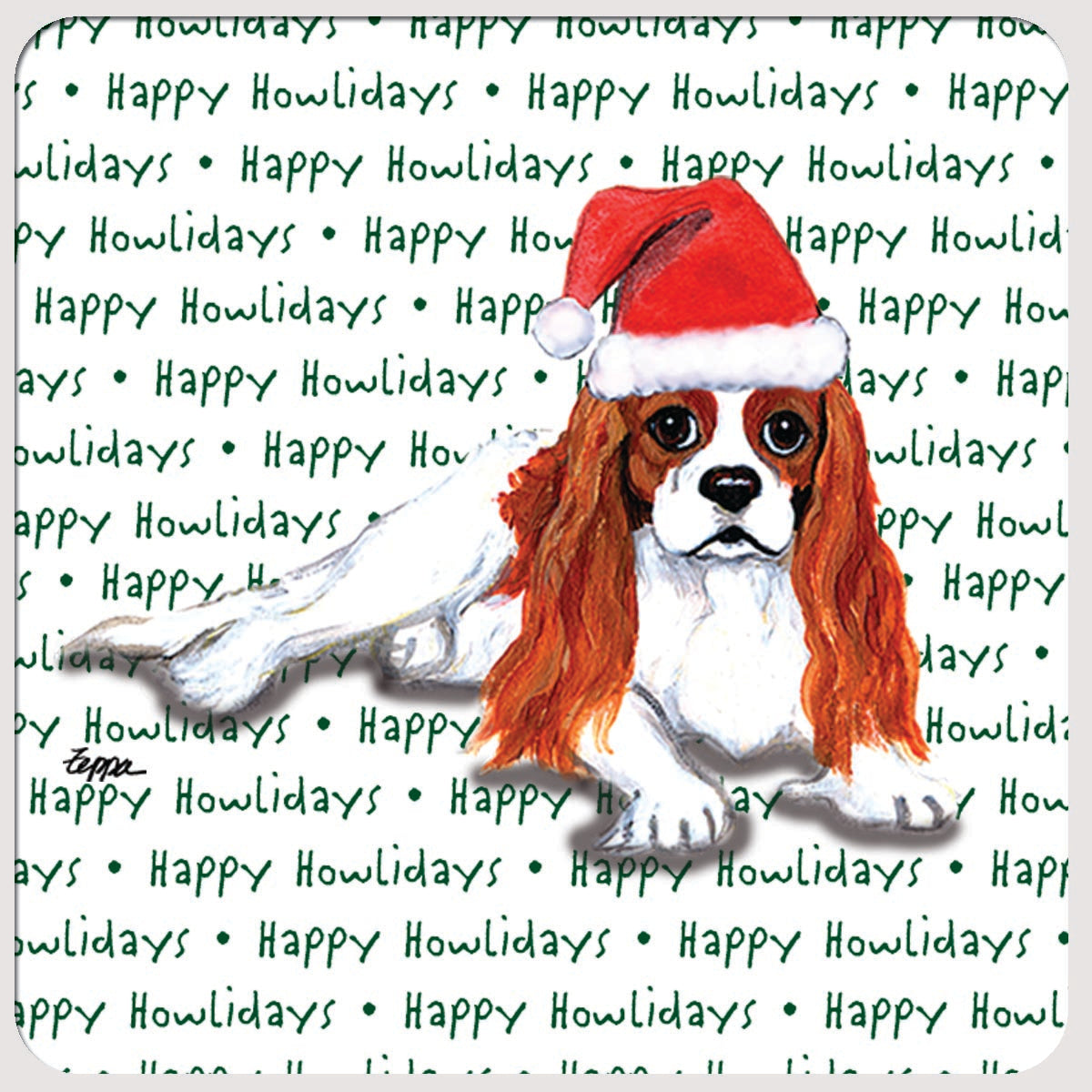 Cavalier King Charles Spaniel Christmas Coasters